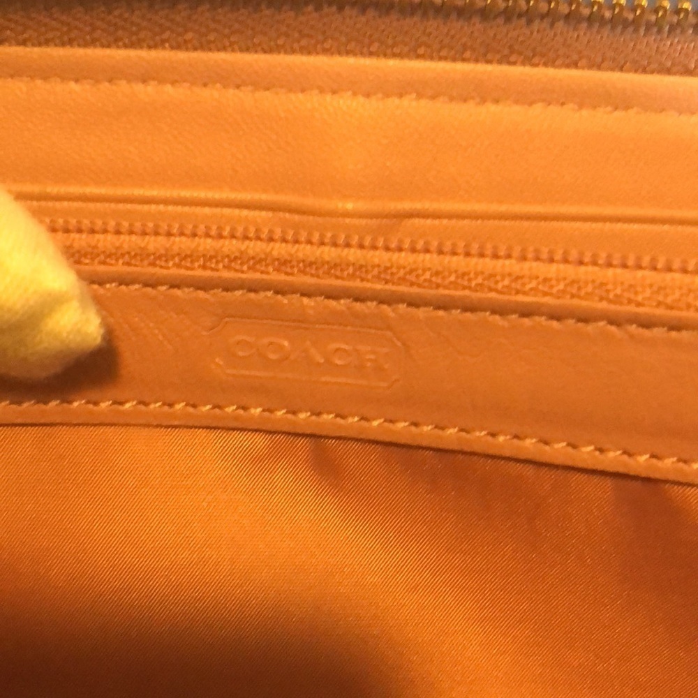 Coach Double Zip Around Wallet Wristlet, Mauve - Picture 13 of 14